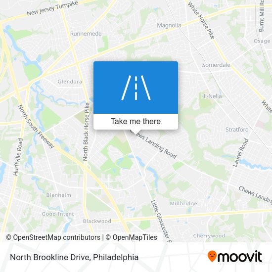 Mapa de North Brookline Drive