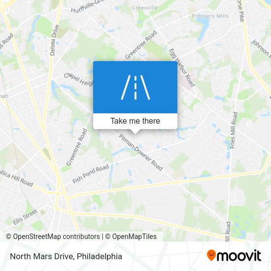 North Mars Drive map