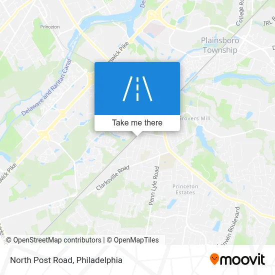 North Post Road map