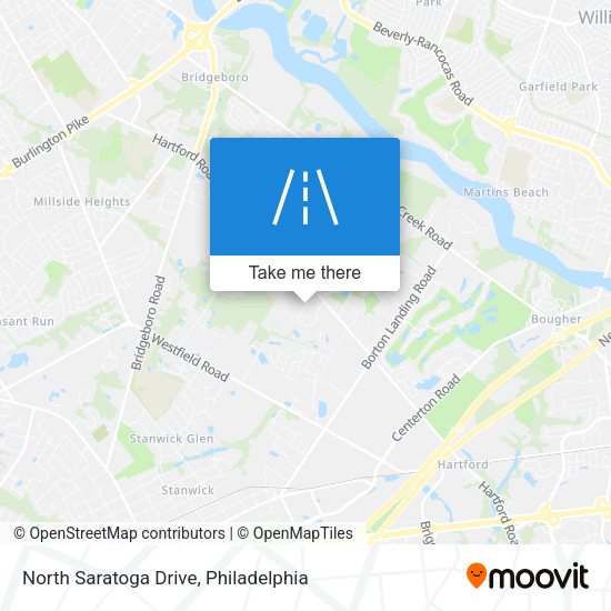 North Saratoga Drive map