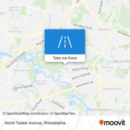 North Tasker Avenue map