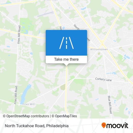 North Tuckahoe Road map