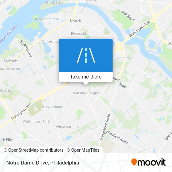 Mapa de Notre Dame Drive
