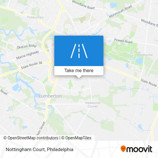 Mapa de Nottingham Court