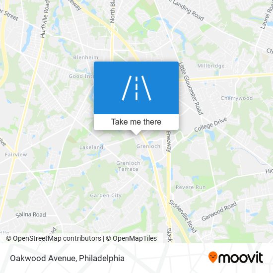 Mapa de Oakwood Avenue