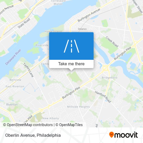 Mapa de Oberlin Avenue