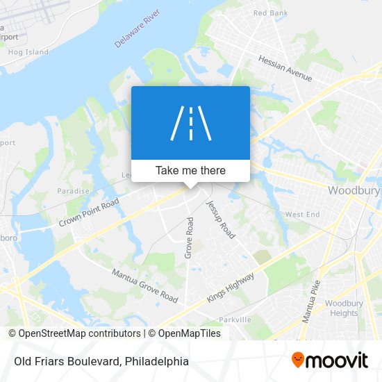 Old Friars Boulevard map