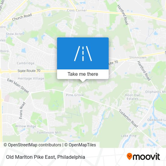 Old Marlton Pike East map