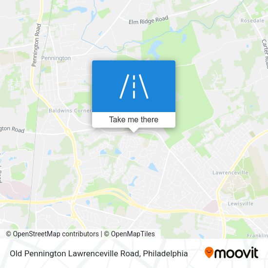 Mapa de Old Pennington Lawrenceville Road