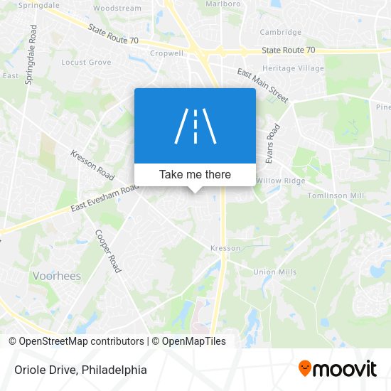 Mapa de Oriole Drive
