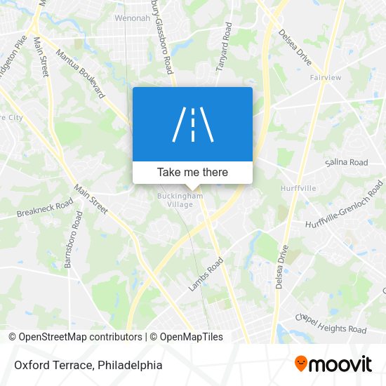 Mapa de Oxford Terrace