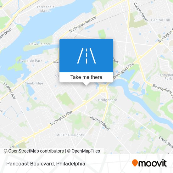 Mapa de Pancoast Boulevard