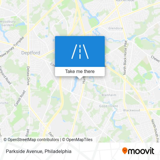 Parkside Avenue map