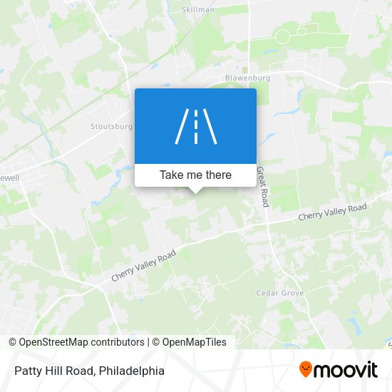 Patty Hill Road map