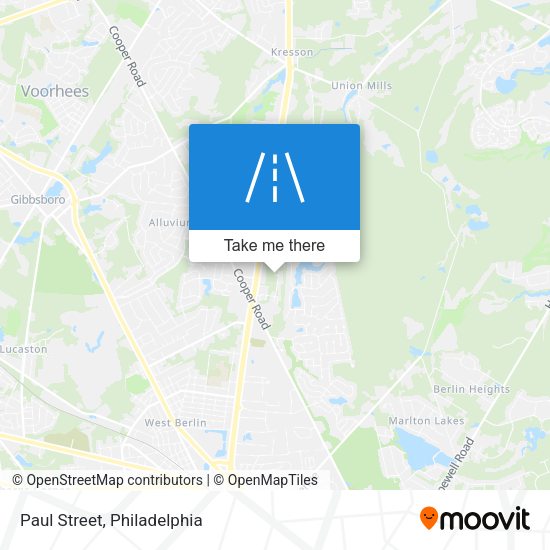 Mapa de Paul Street