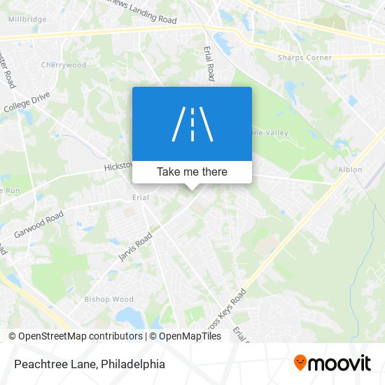 Peachtree Lane map