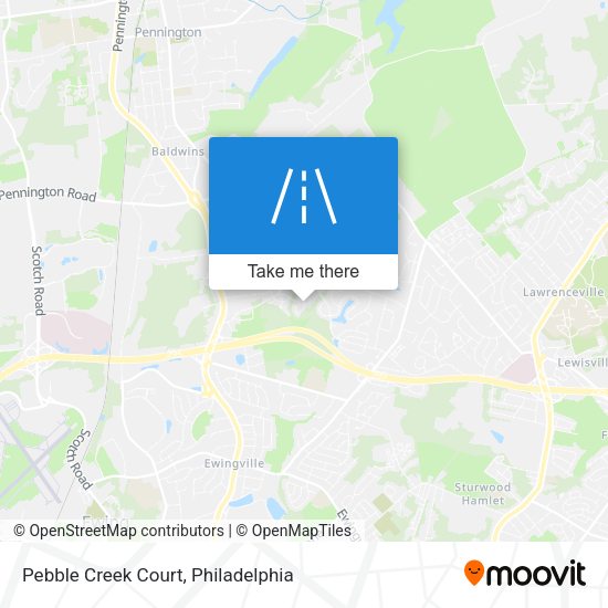Pebble Creek Court map
