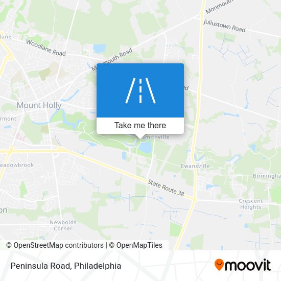 Mapa de Peninsula Road