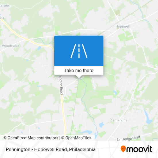 Mapa de Pennington - Hopewell Road