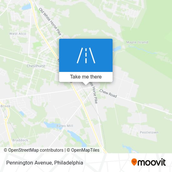 Pennington Avenue map