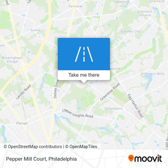 Pepper Mill Court map
