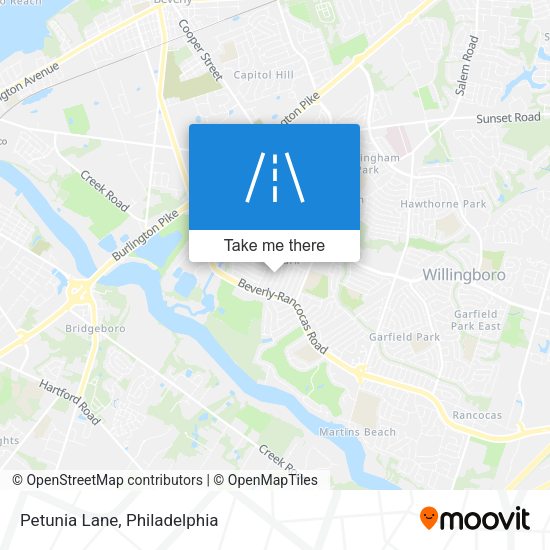 Mapa de Petunia Lane