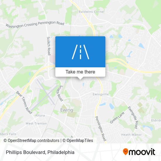 Phillips Boulevard map