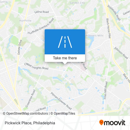 Pickwick Place map