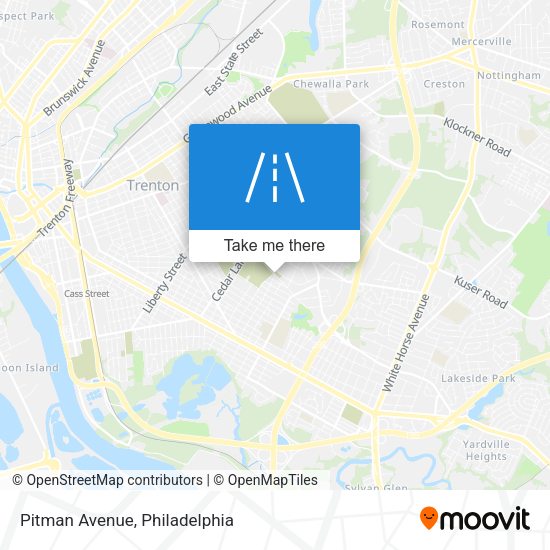 Mapa de Pitman Avenue