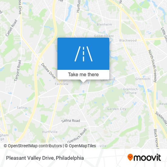Mapa de Pleasant Valley Drive
