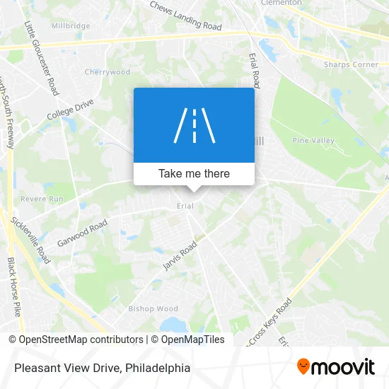 Pleasant View Drive map