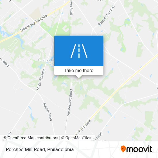 Porches Mill Road map