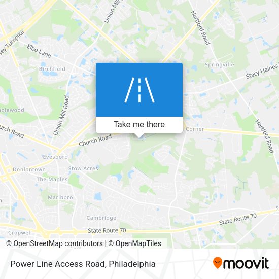 Mapa de Power Line Access Road