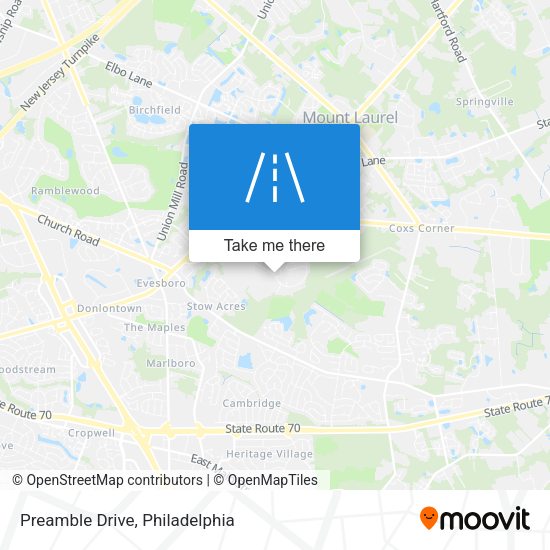 Preamble Drive map