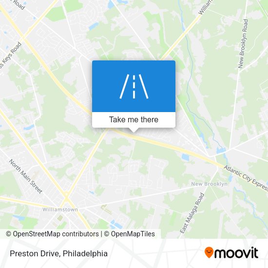 Mapa de Preston Drive