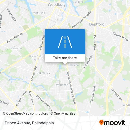 Mapa de Prince Avenue