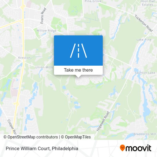 Mapa de Prince William Court