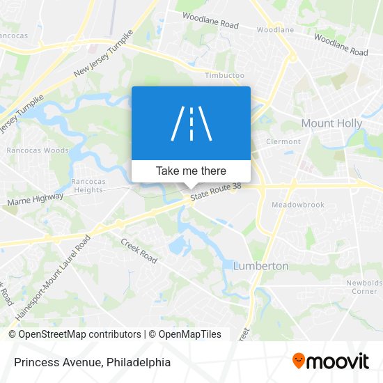 Mapa de Princess Avenue