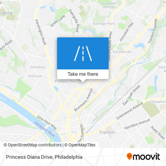 Princess Diana Drive map