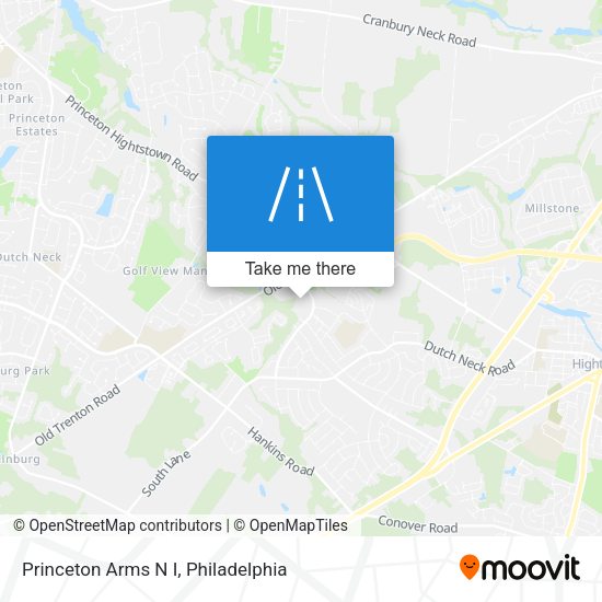 Princeton Arms N I map