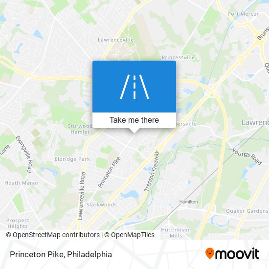 Princeton Pike map