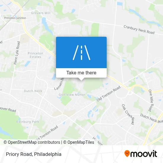 Priory Road map