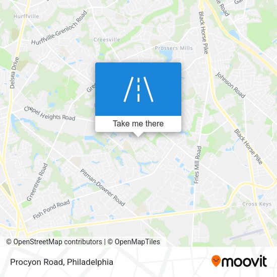 Mapa de Procyon Road