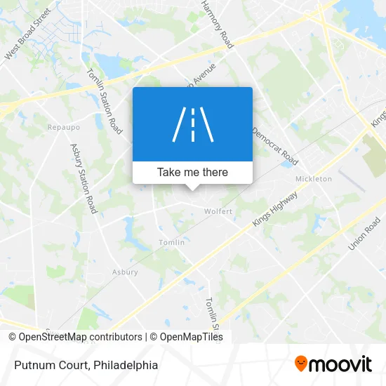 Putnum Court map