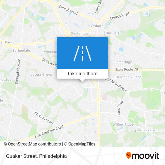 Mapa de Quaker Street