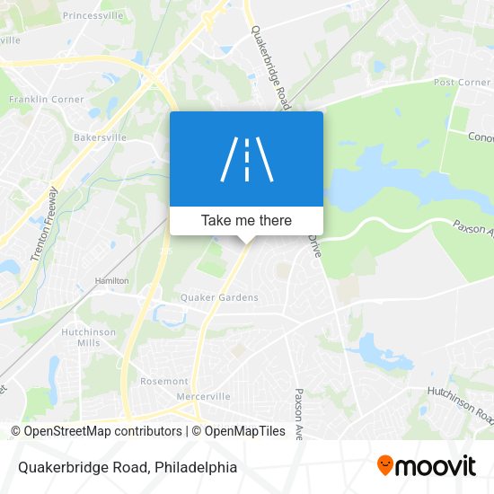 Quakerbridge Road map