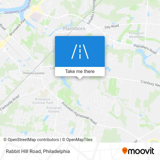 Rabbit Hill Road map