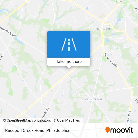 Raccoon Creek Road map