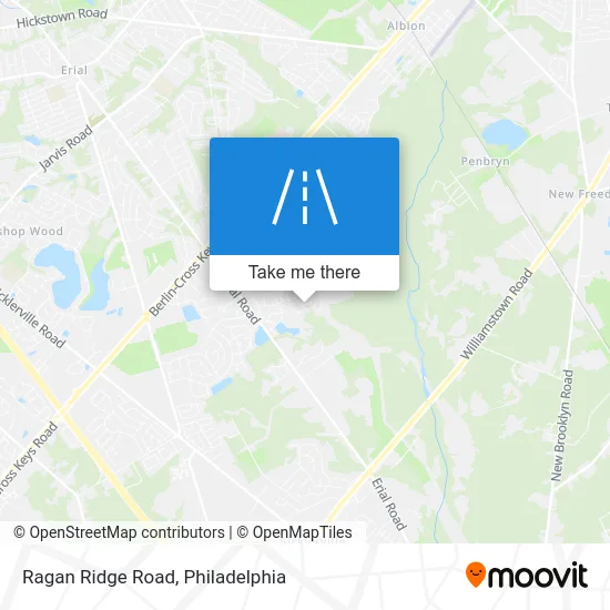 Ragan Ridge Road map