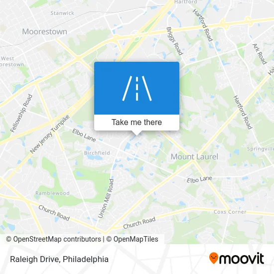 Raleigh Drive map